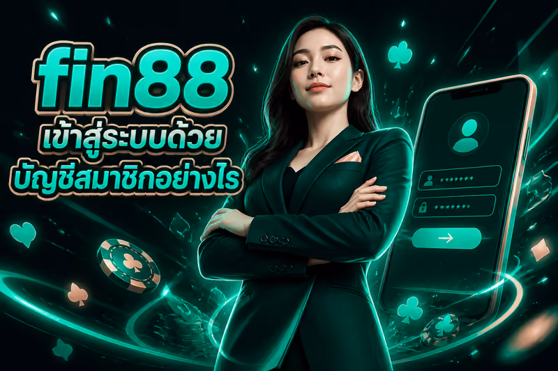 fin88 เข้าสู่ระบบด้วยบัญชีสมาชิกอย่างไร