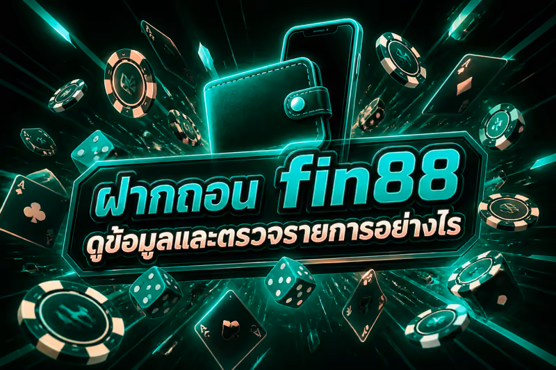 ฝากถอน fin88 ดูข้อมูลและตรวจรายการอย่างไร