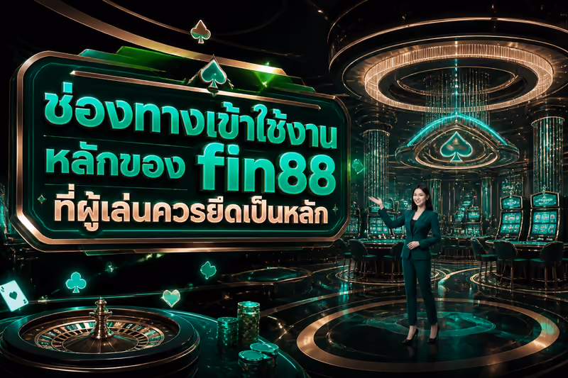 ช่องทางเข้าใช้งานหลักของ fin88 ที่ผู้เล่นควรยึดเป็นหลัก