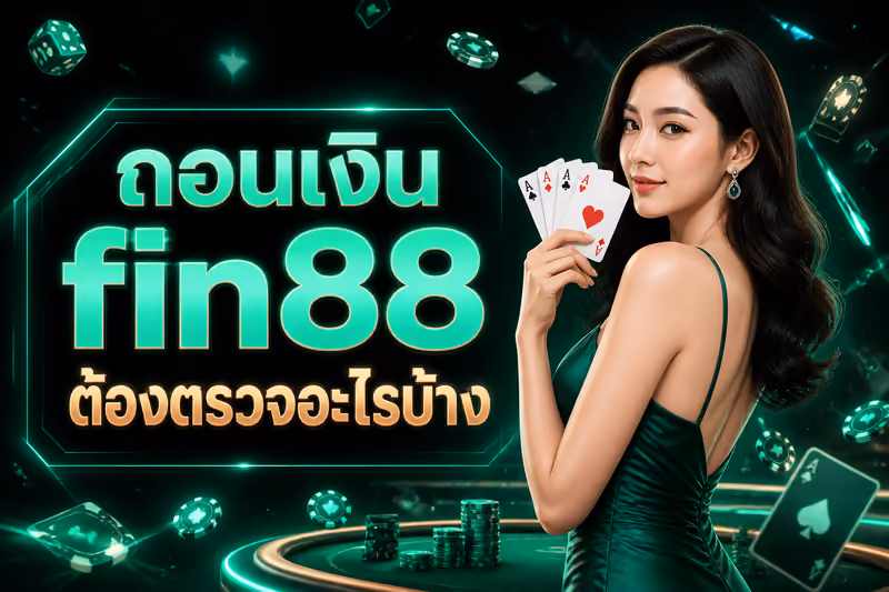 ถอนเงิน fin88 ต้องตรวจอะไรบ้าง